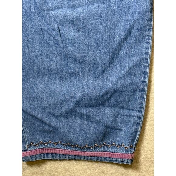 Winnie the Pooh Disney Embroidered Beaded Jeans Denim Pants Vtg Women's XXL - Picture 9 of 15
